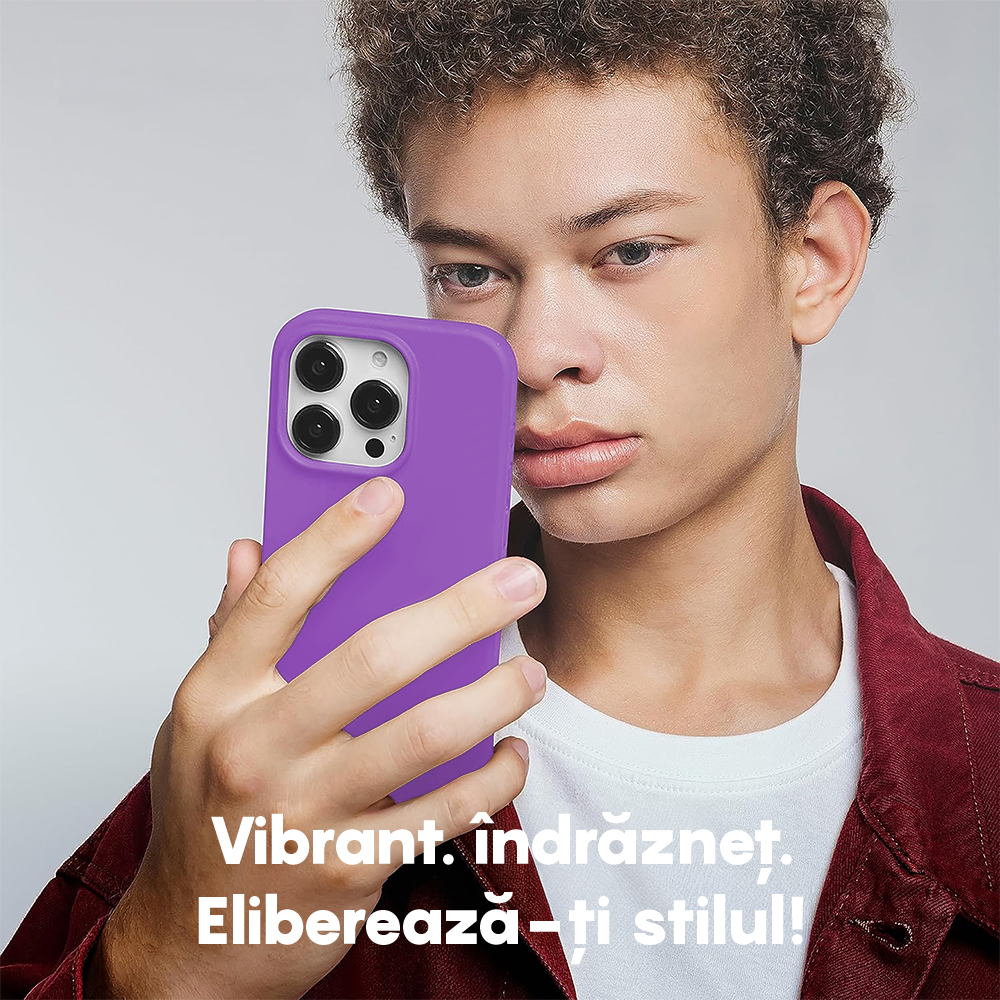 Husa Soft Silicone - iPhone 15 Pro - Light Purple