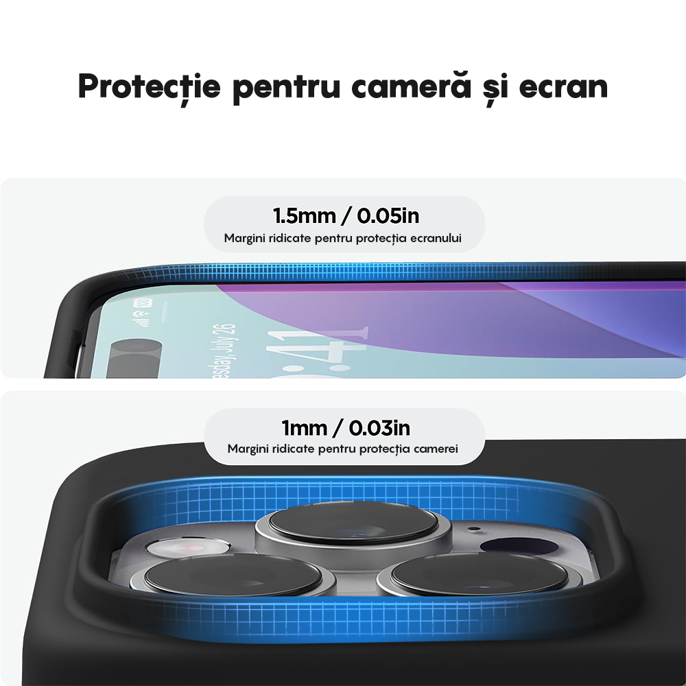 Soft Silicone Case - iPhone 15 Pro - Black