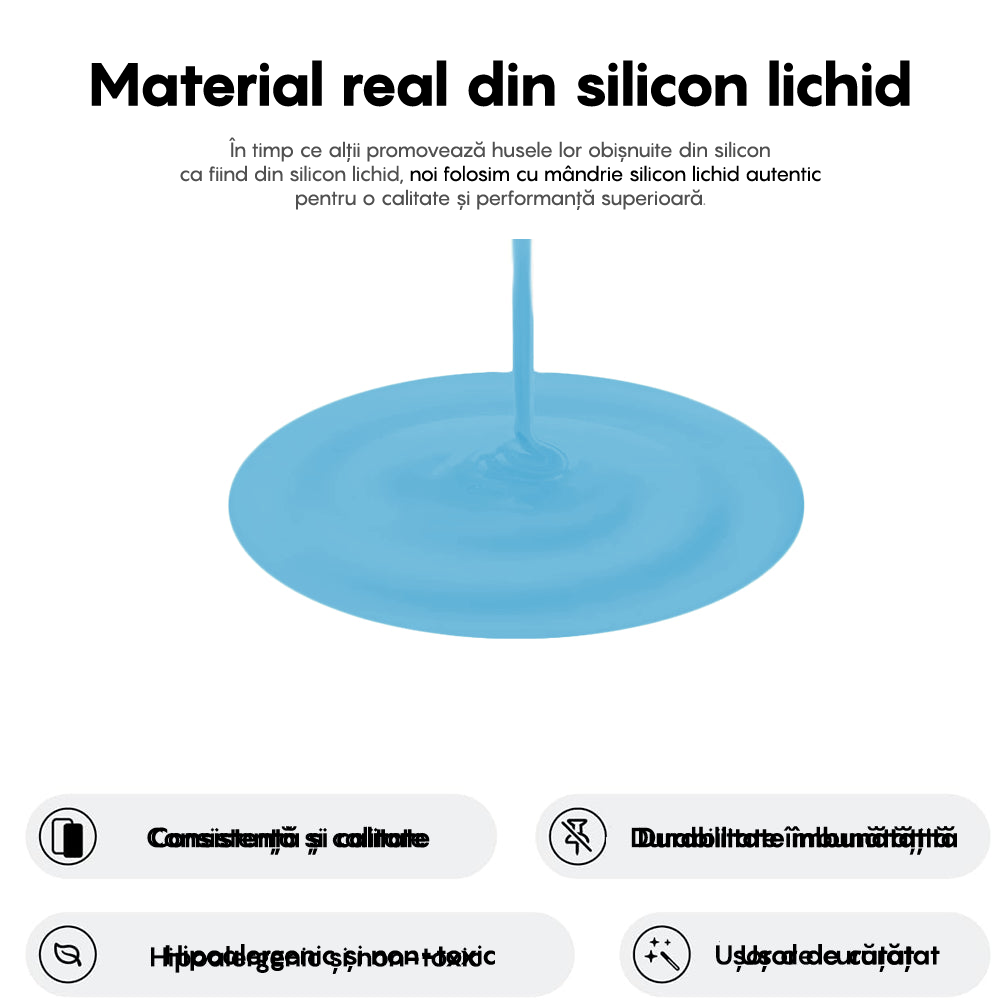 Husa Soft Silicone - iPhone 16 - Cadet Blue