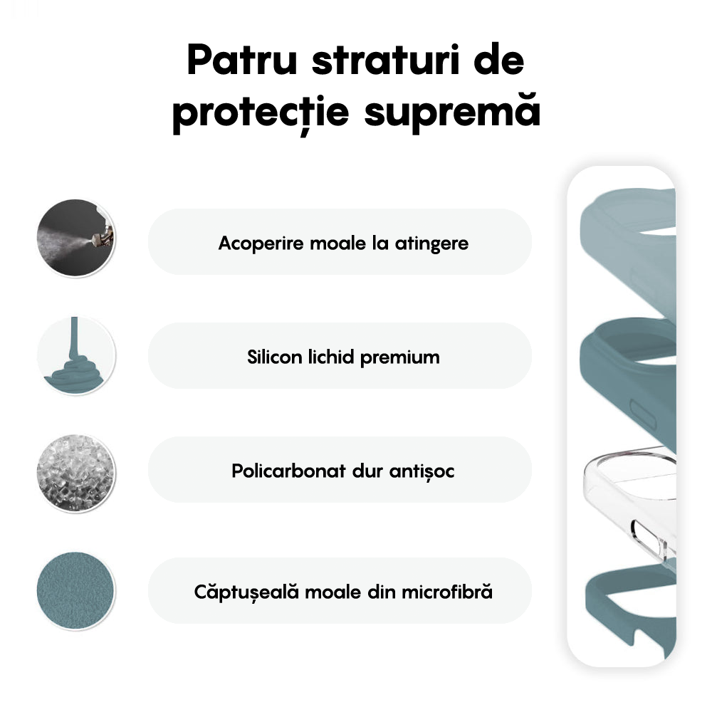 Husa Soft Silicone - iPhone 16 Plus - Midnight Blue
