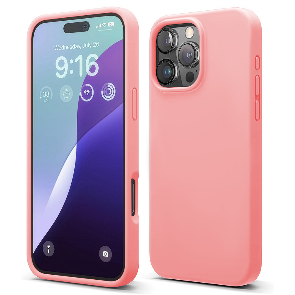 Husa Soft Silicone - iPhone 16 Pro Max - Roz