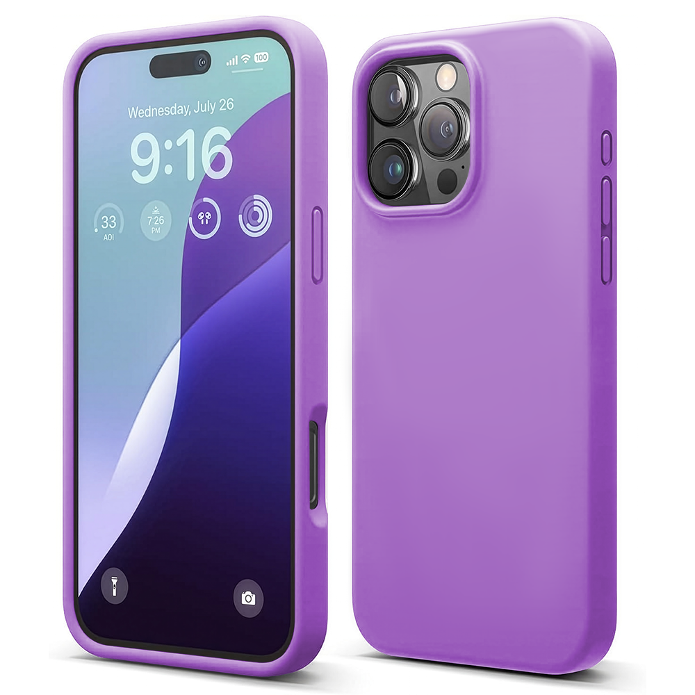 Husa Soft Silicone - iPhone 16 Pro Max - Light Purple