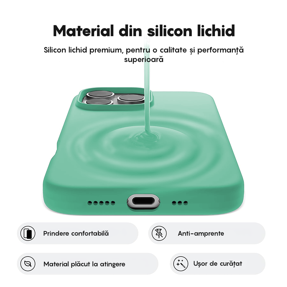 Husa Soft Silicone - iPhone 16 Pro Max - Webster Green