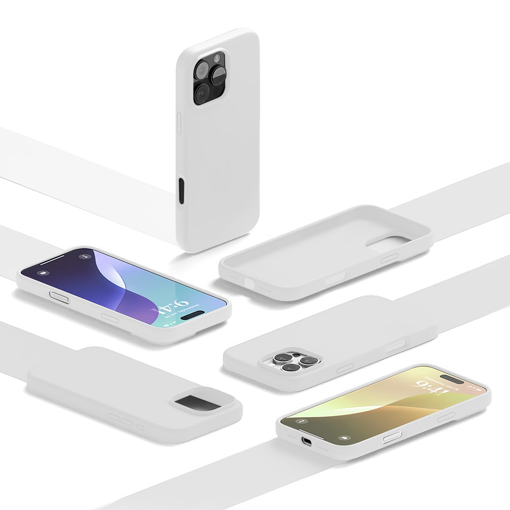 Soft Silicone Case - iPhone 16 Pro Max - White