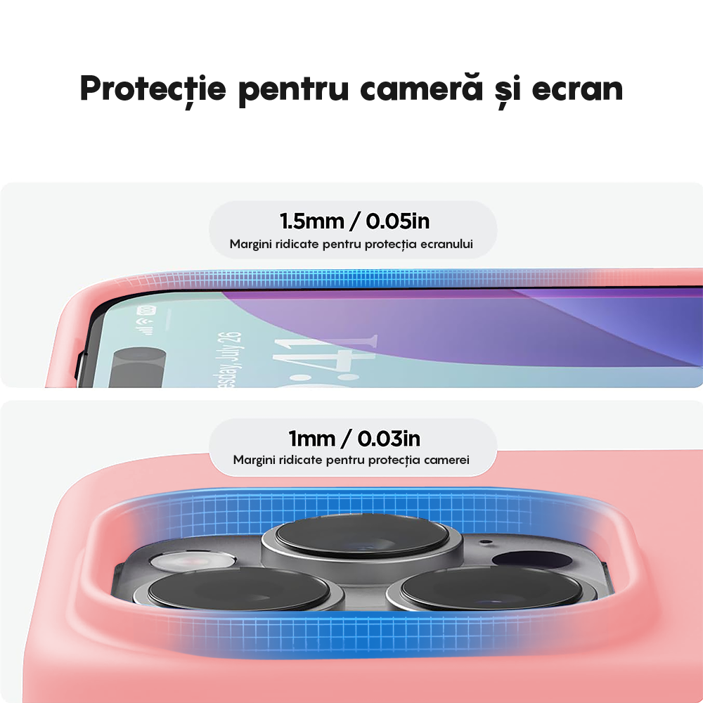 Husa Soft Silicone - iPhone 16 Pro - Roz