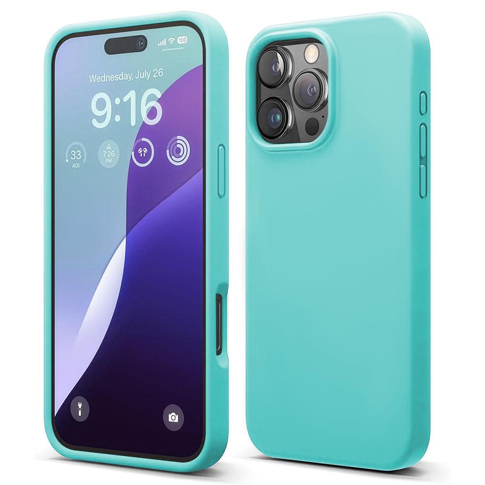 Husa Soft Silicone - iPhone 16 Pro - Turcoaz