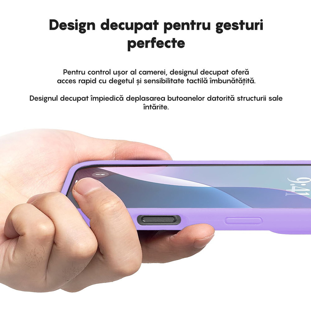 Husa Soft Silicone - iPhone 16 Pro - Light Lilac