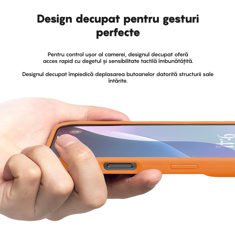 Husa Soft Silicone - iPhone 16 Pro - Nectarine