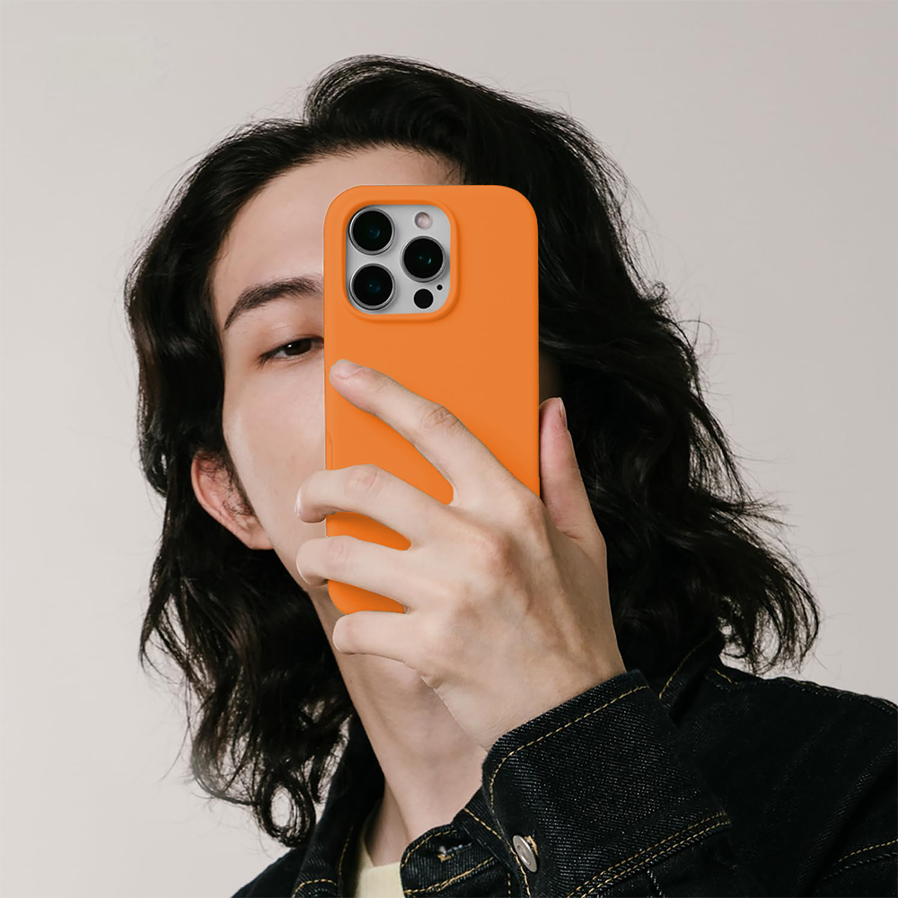 Husa Soft Silicone - iPhone 16 Pro - Nectarine