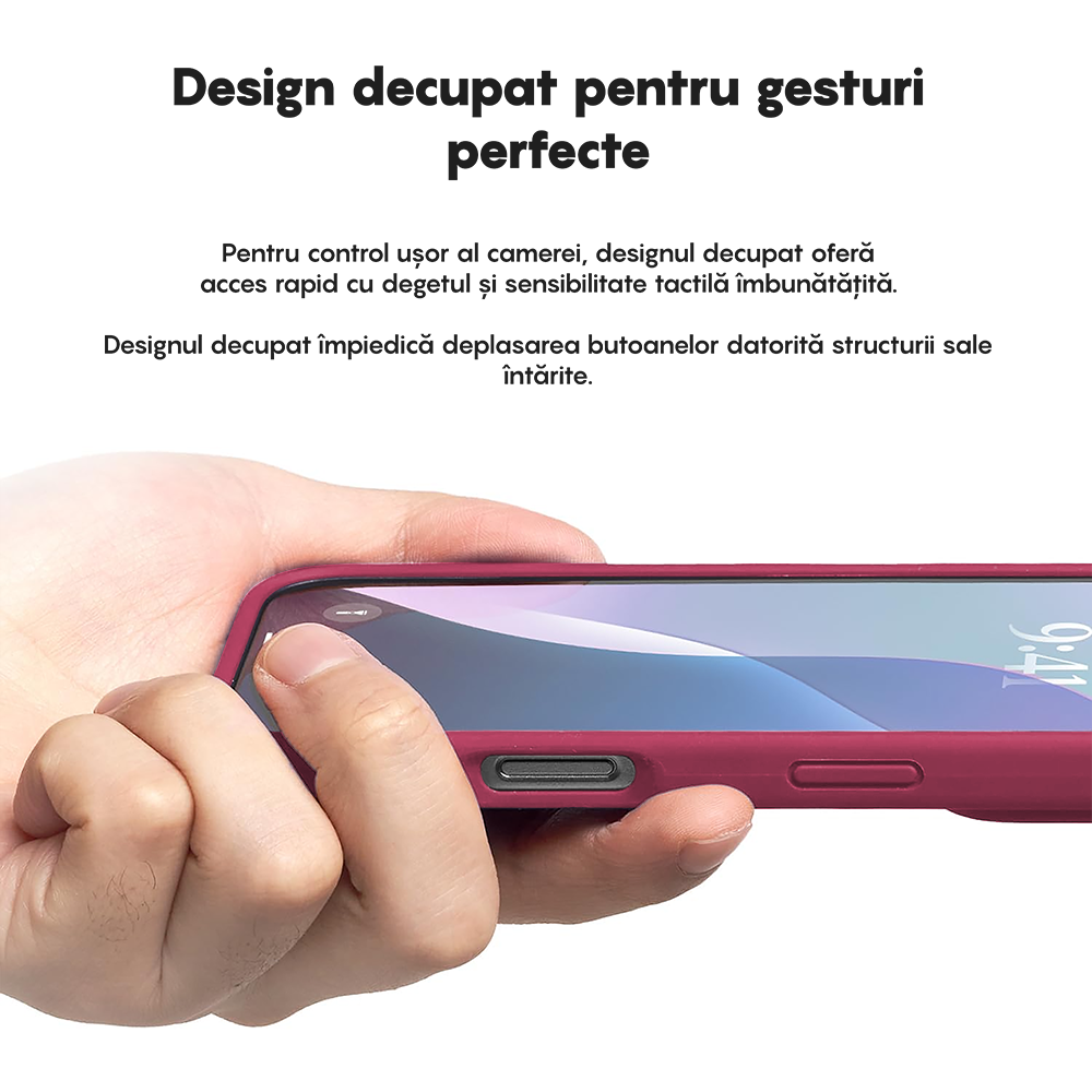 Soft Silicone Case - iPhone 16 Pro - Burgundy