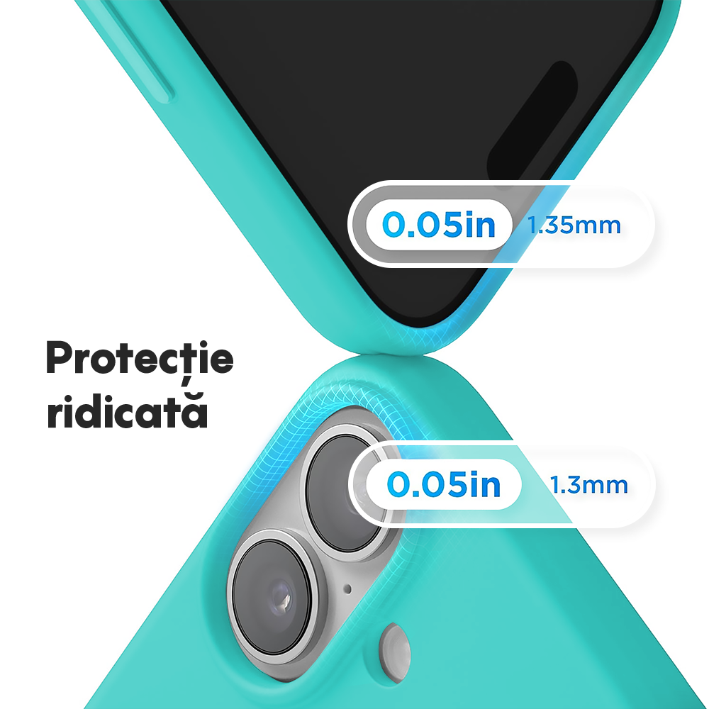 Husa Soft Silicone - iPhone 17 - Turqoise