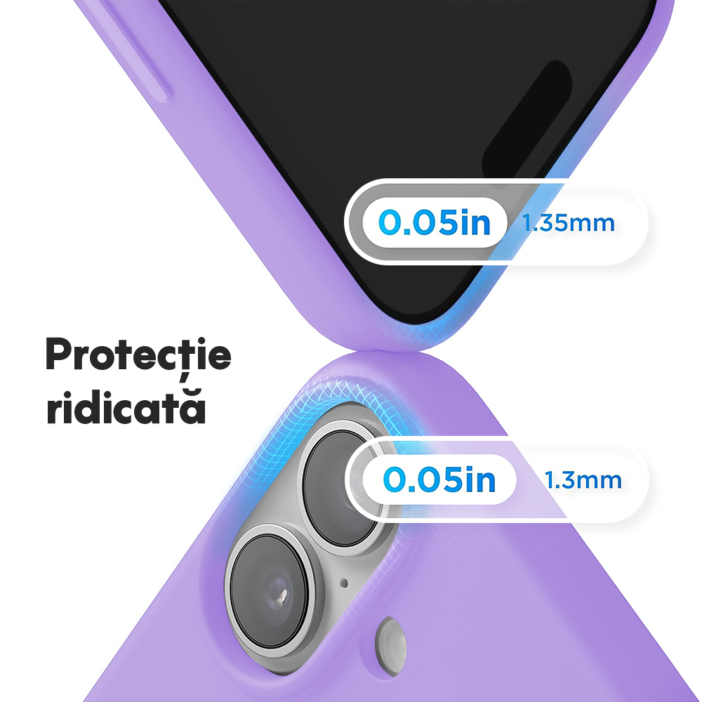 Husa Soft Silicone - iPhone 17 - Light Lilac
