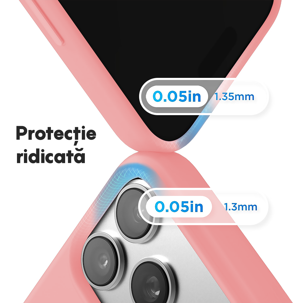 Husa Soft Silicone - iPhone 17 Pro Max - Roz