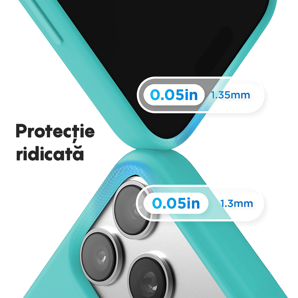 Husa Soft Silicone - iPhone 17 Pro Max - Turqoise
