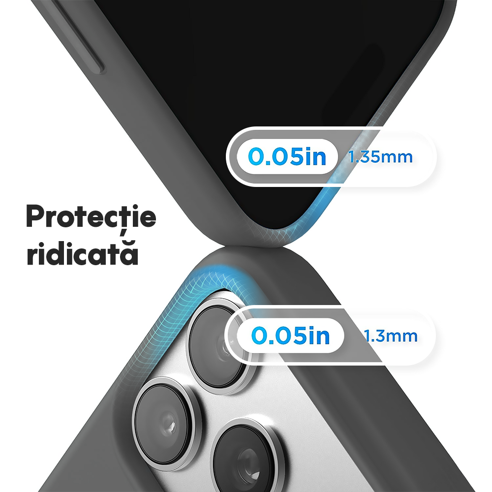 Husa Soft Silicone - iPhone 17 Pro Max - Dark Gray