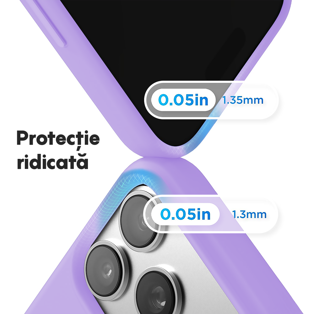 Husa Soft Silicone - iPhone 17 Pro Max - Light Lilac