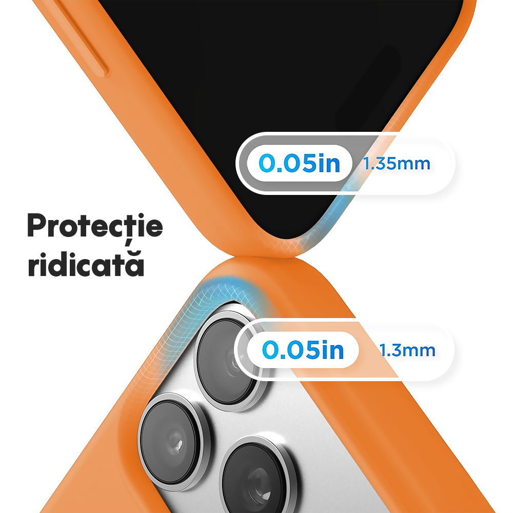 Husa Soft Silicone - iPhone 17 Pro Max - Nectarine