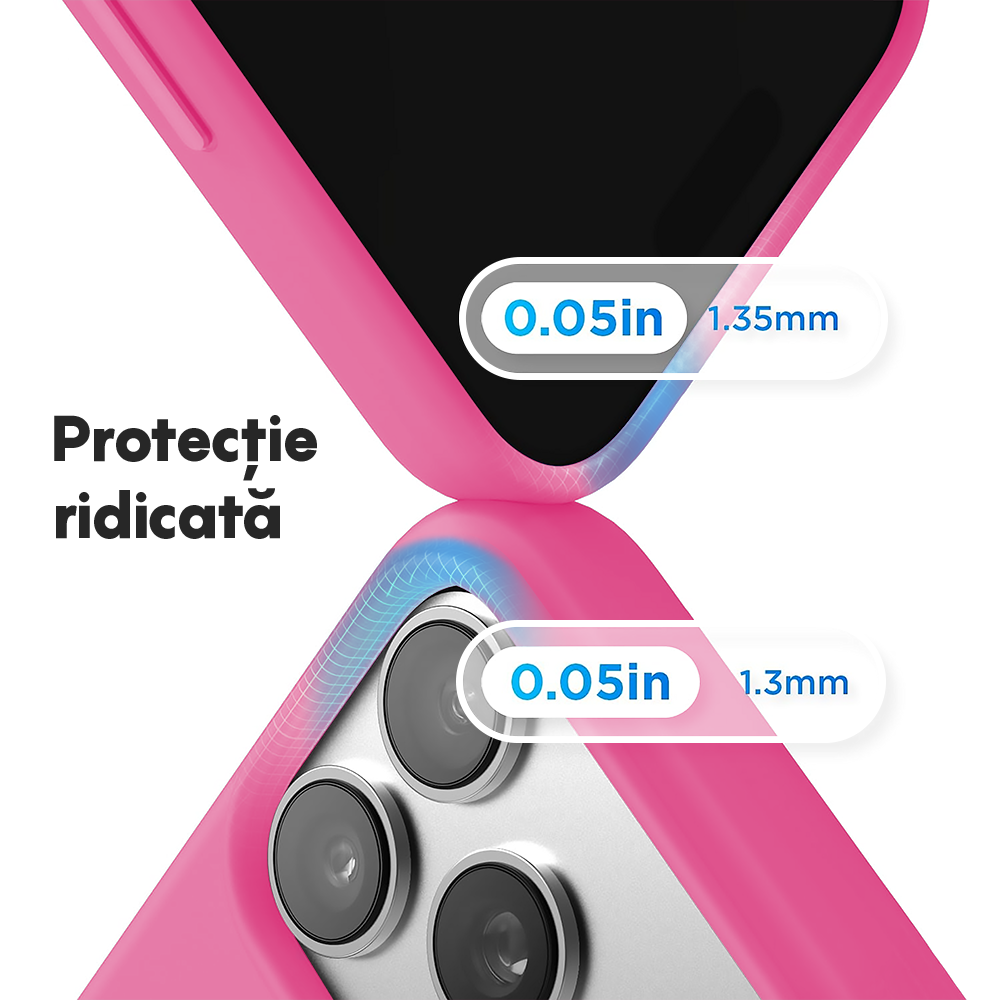 Husa Soft Silicone - iPhone 17 Pro Max - Fuchsia