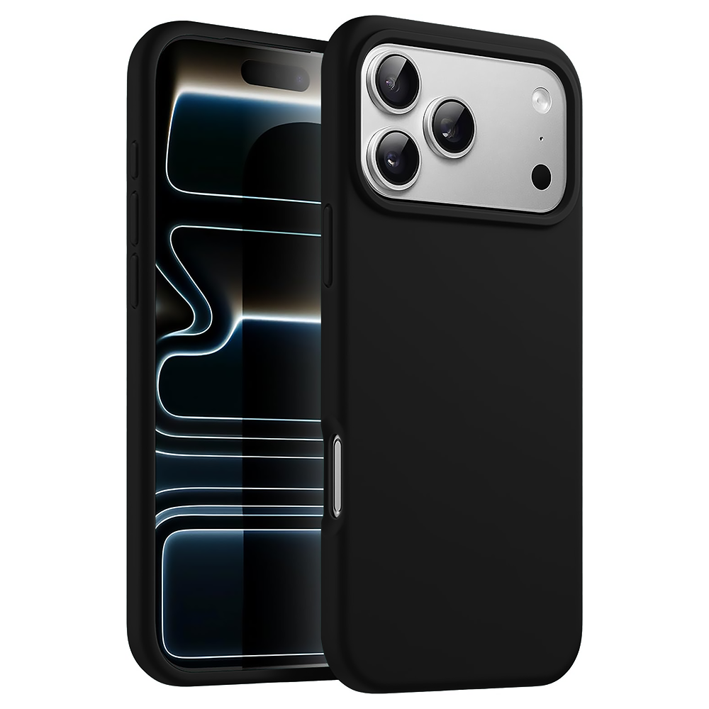 Husa Soft Silicone - iPhone 17 Pro Max - Negru