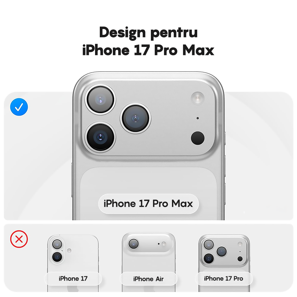 Husa Soft Silicone - iPhone 17 Pro Max - Midnight Blue