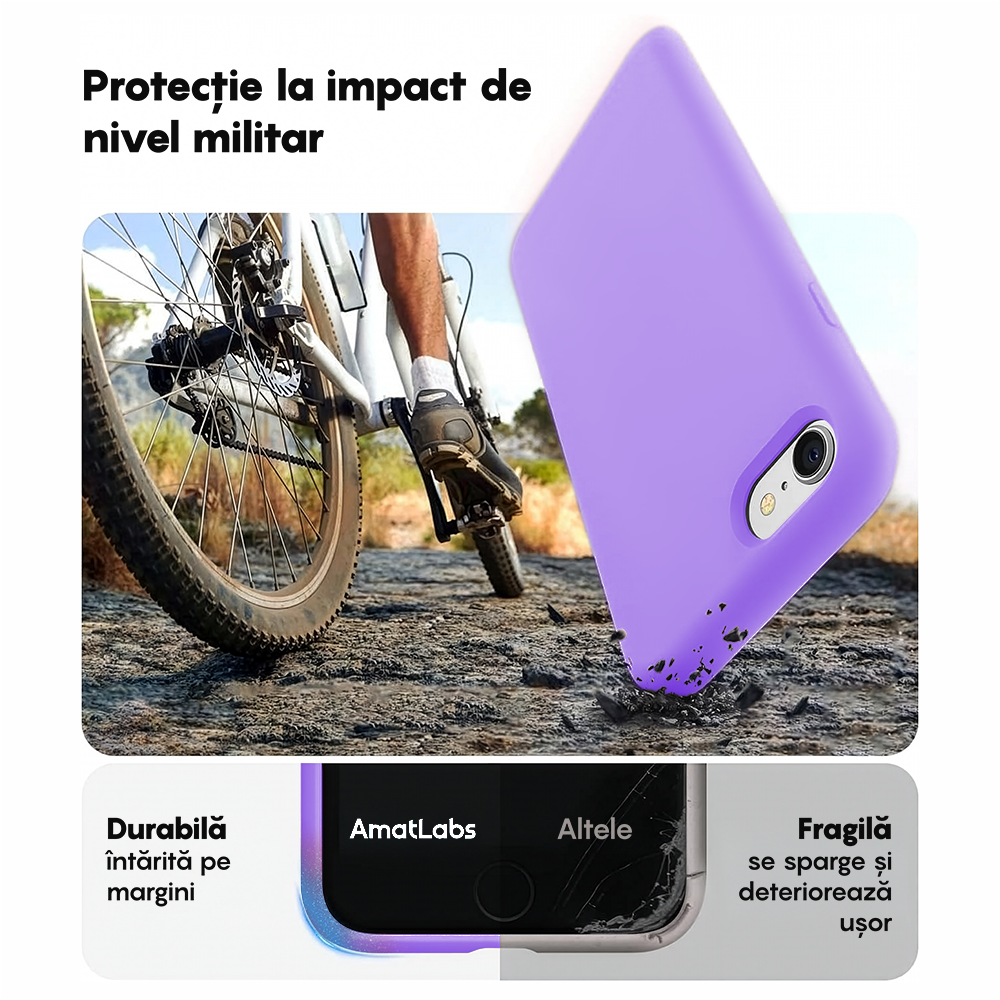Soft Silicone Case - iPhone 7/8/SE2 - Light Lilac