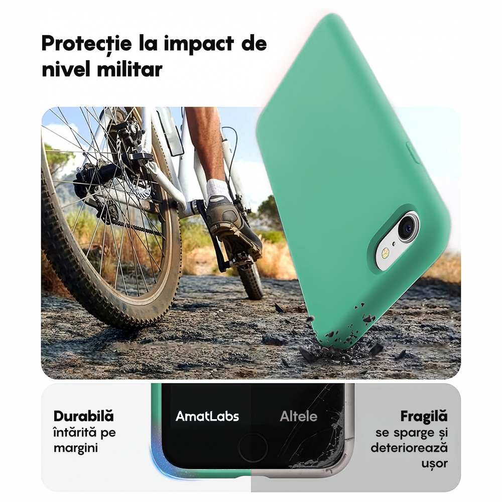 Husa Soft Silicone - iPhone 7/8/SE2 - Webster Green