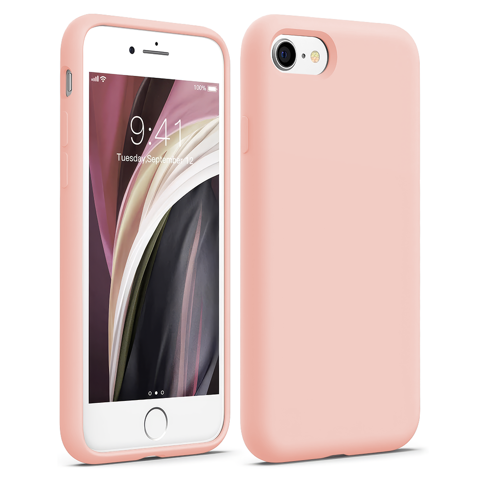 Soft Silicone Case - iPhone 7/8/SE2 - Pink Sand