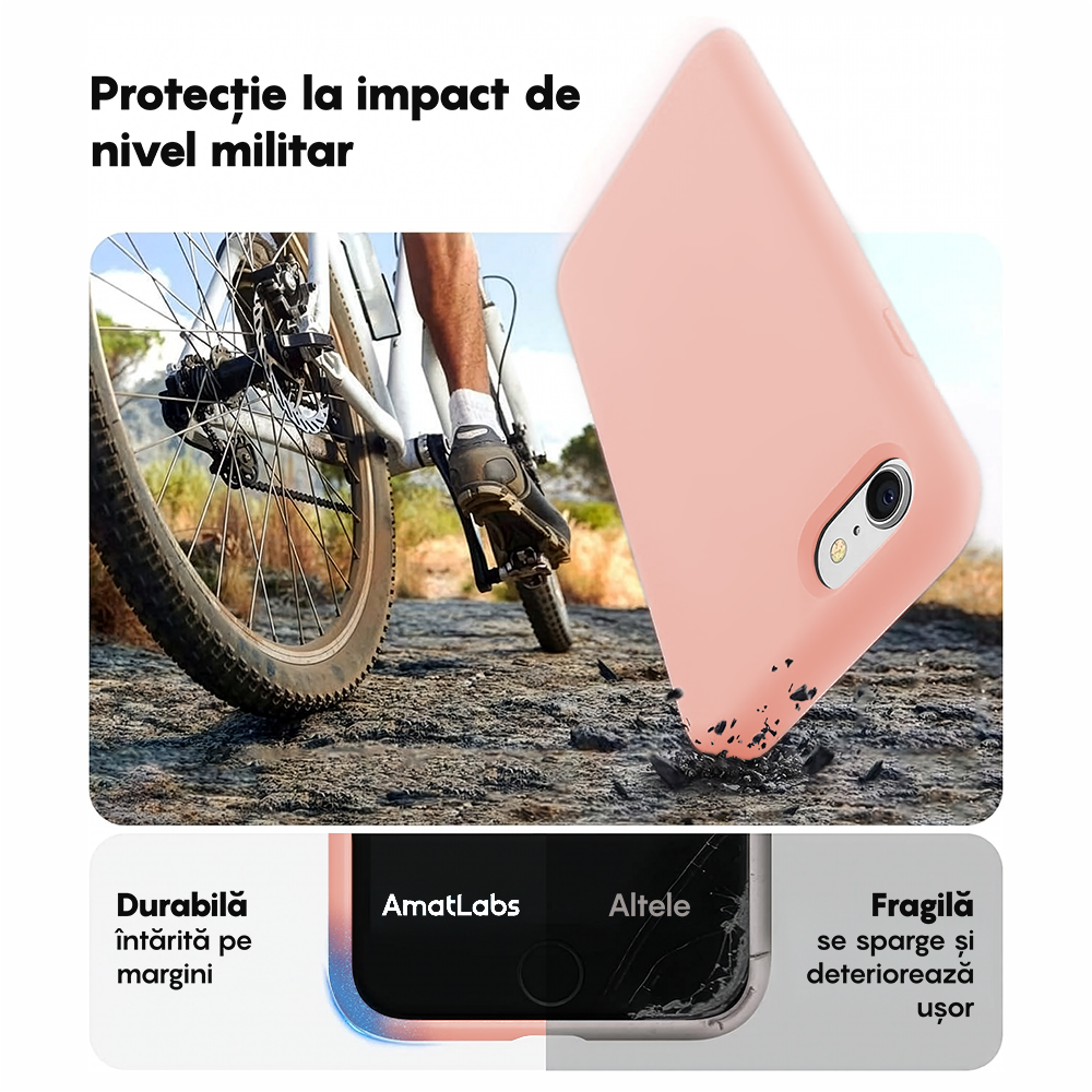 Soft Silicone Case - iPhone 7/8/SE2 - Pink Sand
