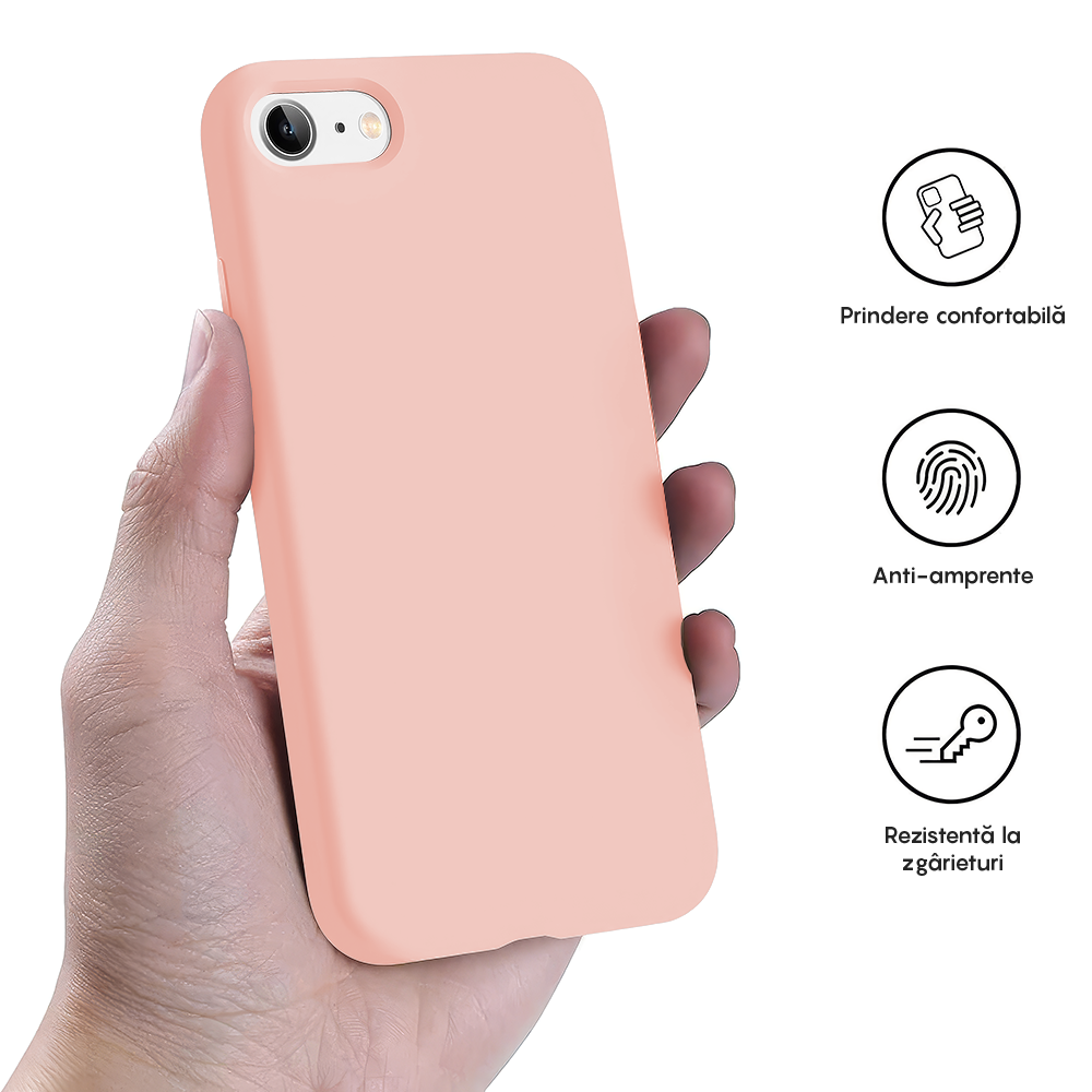 Soft Silicone Case - iPhone 7/8/SE2 - Pink Sand