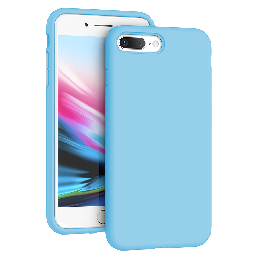 Soft Silicone Case - iPhone 7 Plus/8 Plus - Cadet Blue