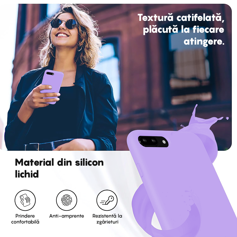 Soft Silicone Case - iPhone 7 Plus/8 Plus - Light Lilac
