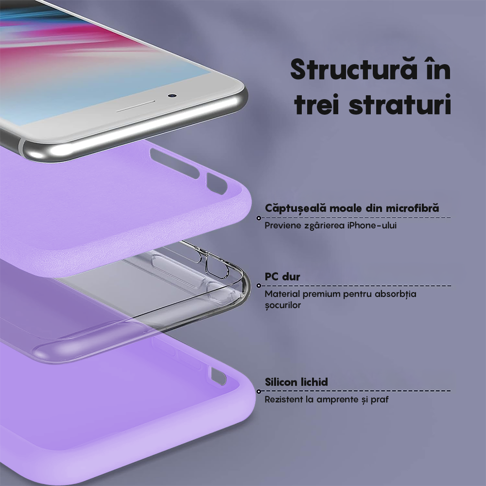Soft Silicone Case - iPhone 7 Plus/8 Plus - Light Lilac