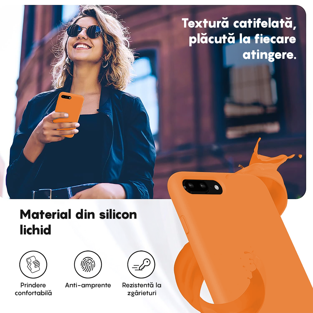 Husa Soft Silicone - iPhone 7 Plus/8 Plus - Nectarine