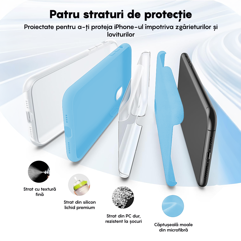 Soft Silicone Case - iPhone XR - Cadet Blue