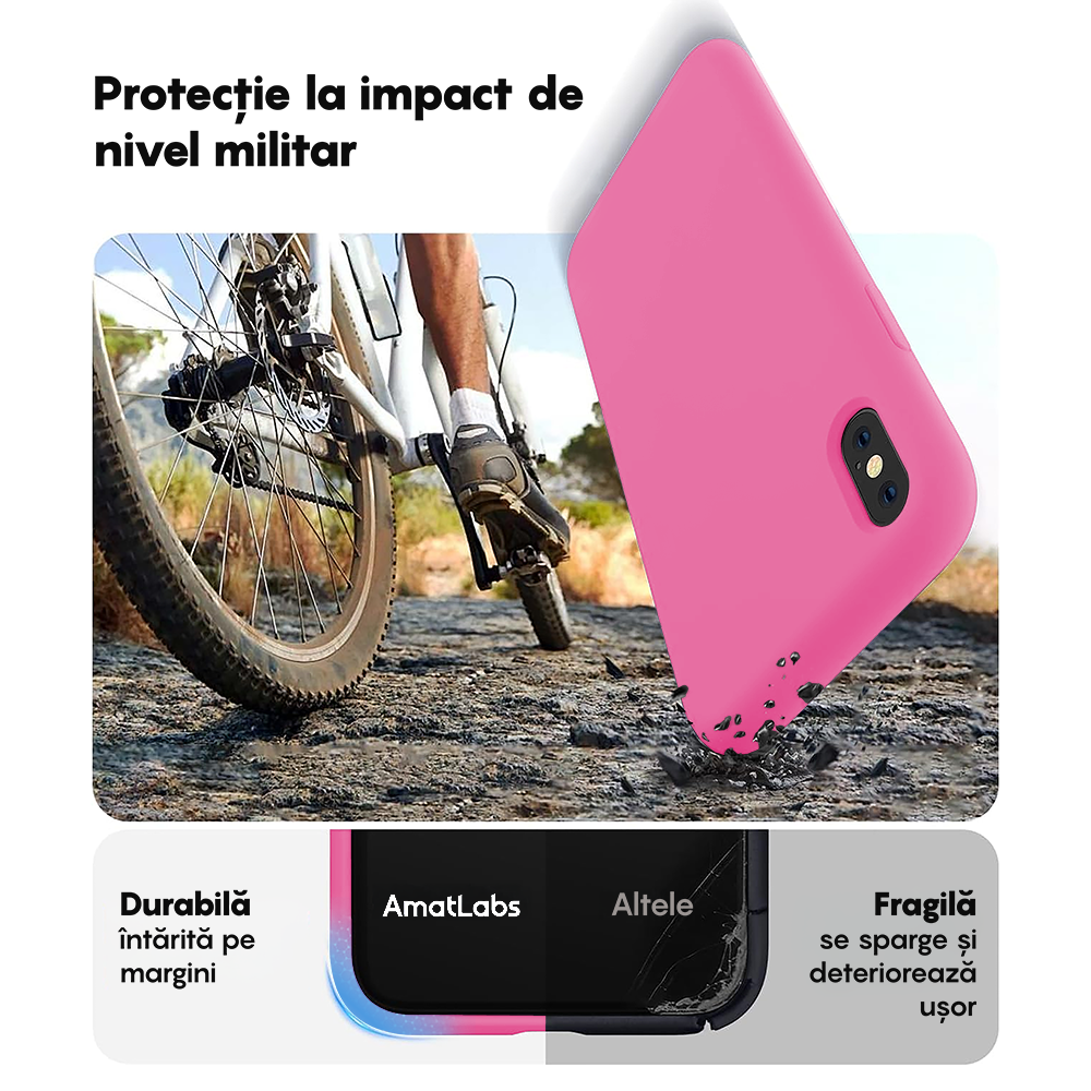 Husa Soft Silicone - iPhone XR - Fuchsia
