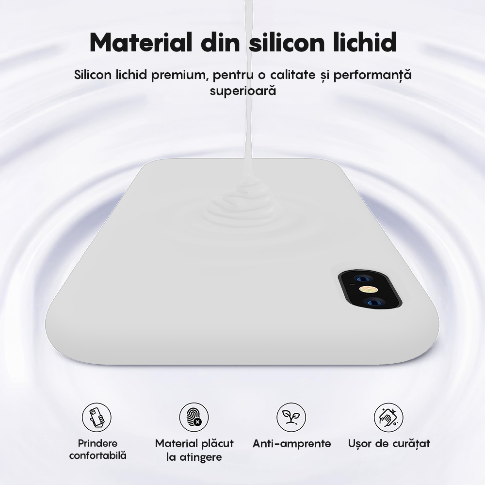 Husa Soft Silicone - iPhone XR - Alb