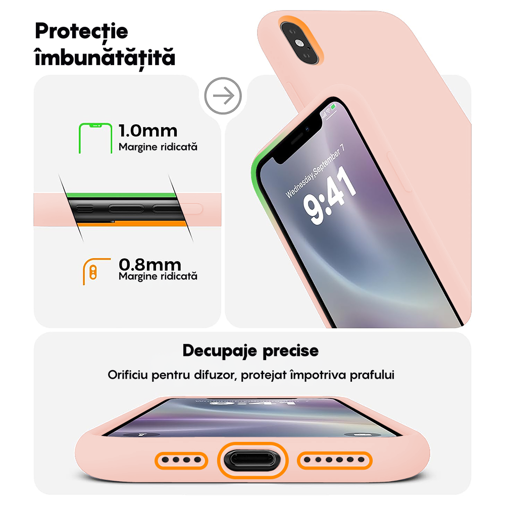 Husa Soft Silicone - iPhone XR - Pink Sand
