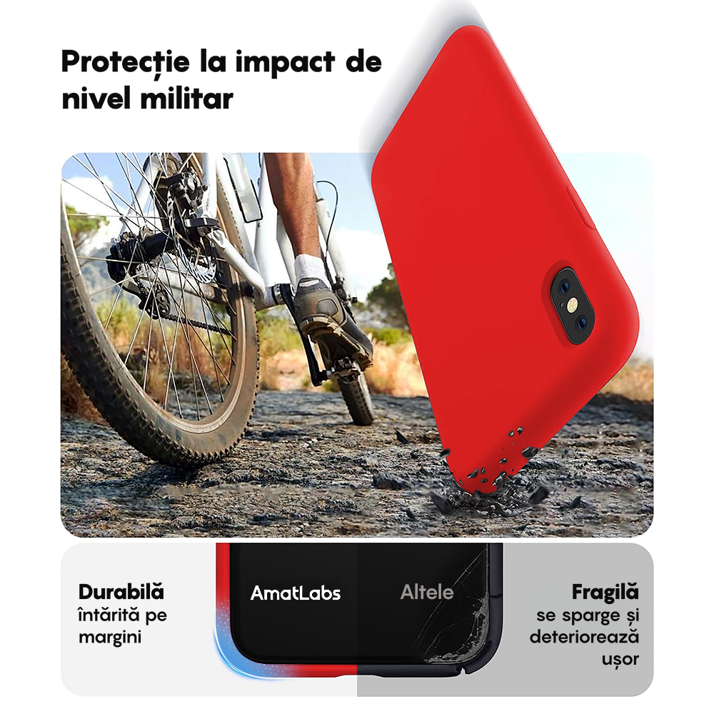 Husa Soft Silicone - iPhone XS Max - Red