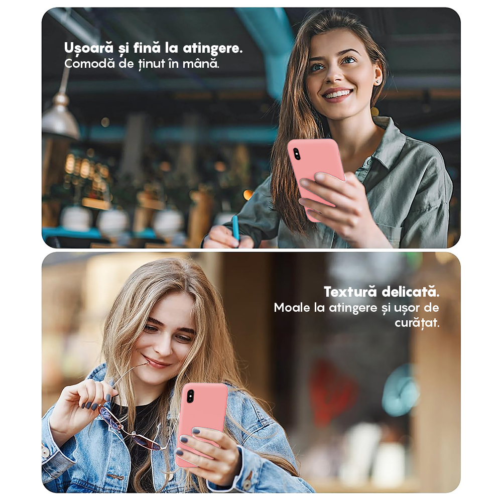 Husa Soft Silicone - iPhone X/XS - Roz