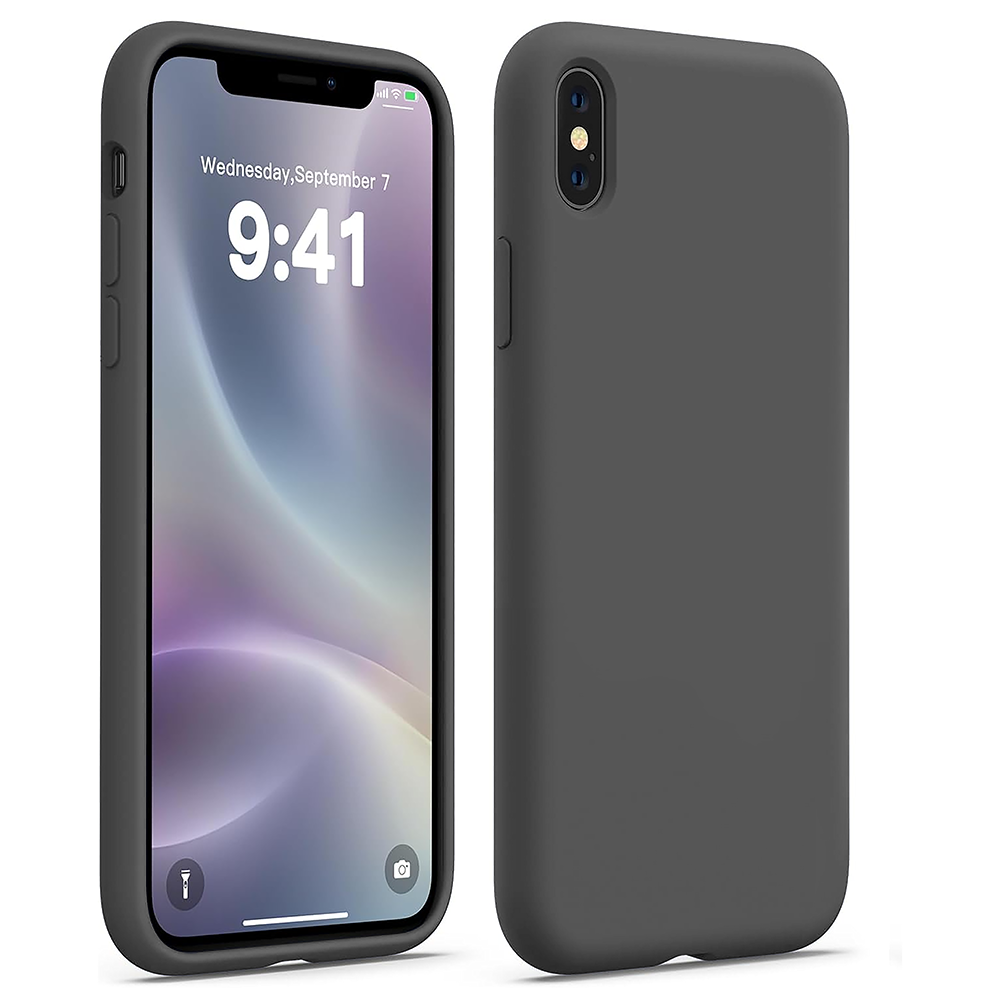 Husa Soft Silicone - iPhone X/XS - Dark Gray