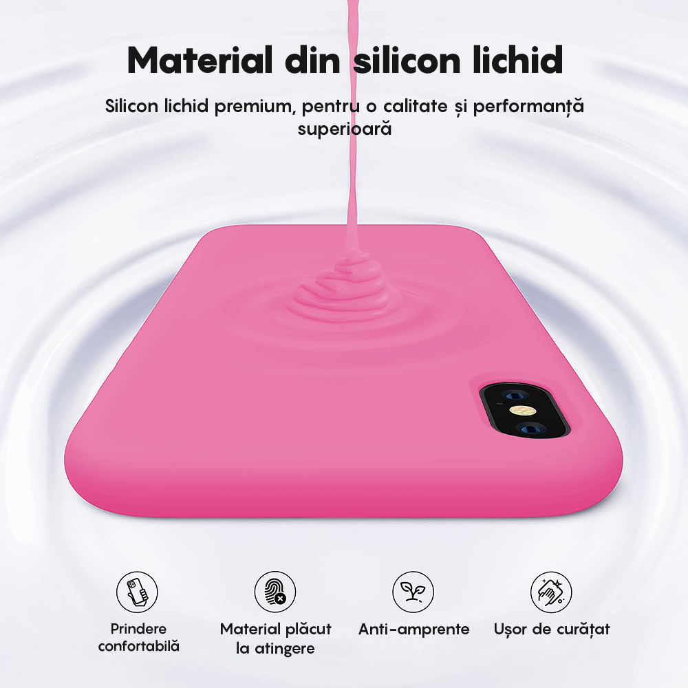 Husa Soft Silicone - iPhone X/XS - Fuchsia