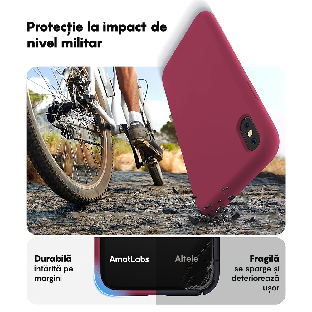 Soft Silicone Case - iPhone X/XS - Burgundy