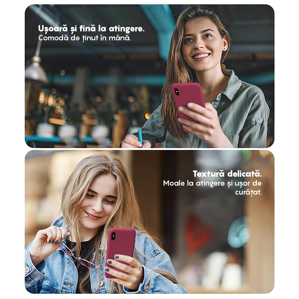 Soft Silicone Case - iPhone X/XS - Burgundy