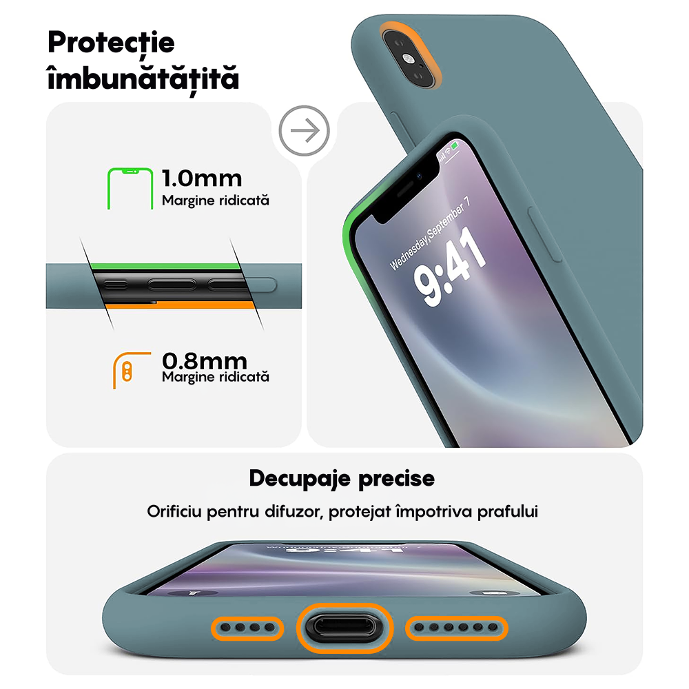 Husa Soft Silicone - iPhone X/XS - Midnight Blue