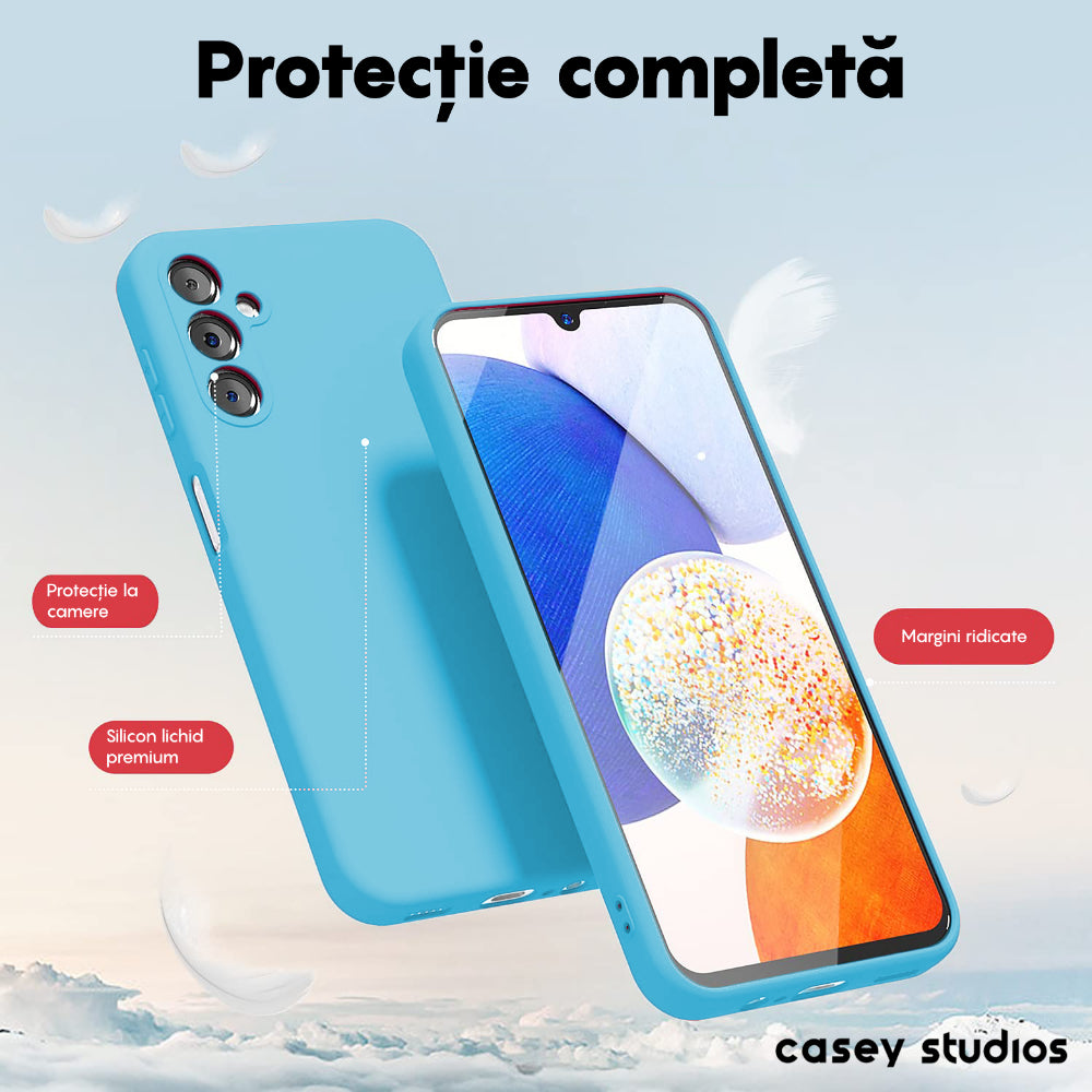 Soft Silicone Case - Samsung Galaxy A14 4G/5G - Cadet Blue