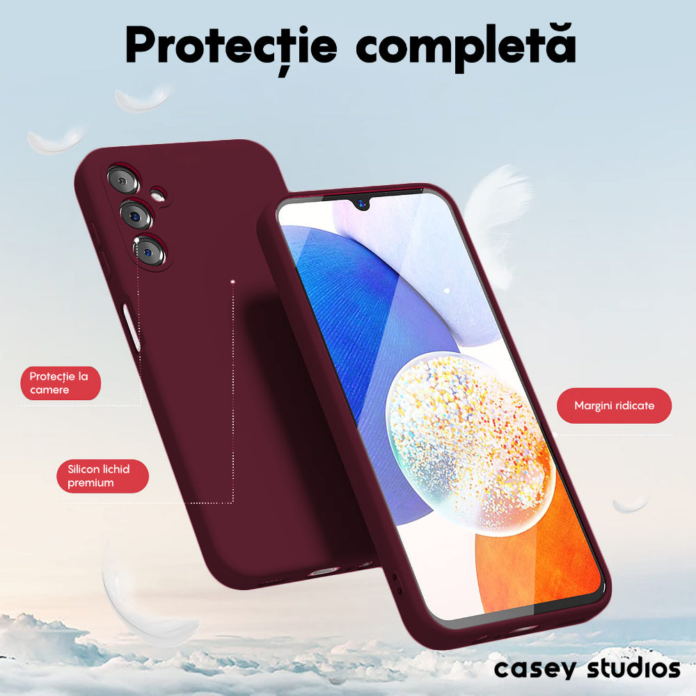 Soft Silicone Case - Samsung Galaxy A14 4G/5G - Burgundy