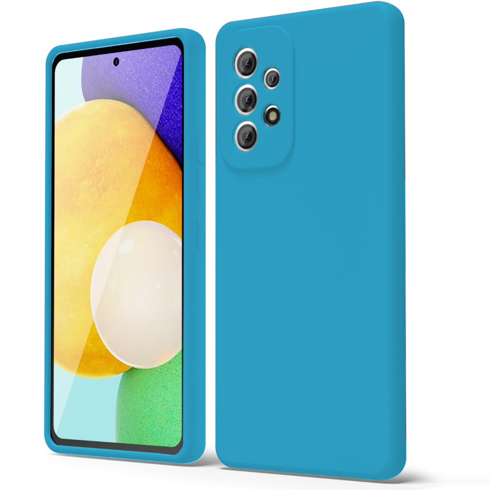 Soft Silicone Case - Samsung Galaxy A52 4G/A52 5G/A52S 5G - Cadet Blue