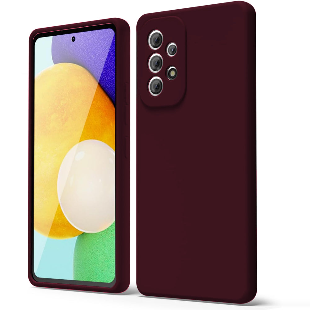 Soft Silicone Cover - Samsung Galaxy A52 4G/A52 5G/A52S 5G - Burgundy
