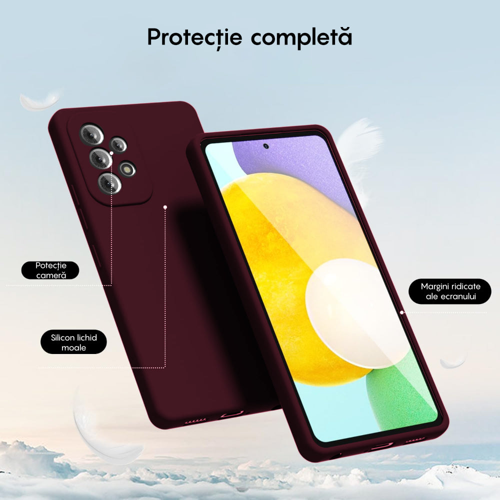Soft Silicone Cover - Samsung Galaxy A52 4G/A52 5G/A52S 5G - Burgundy