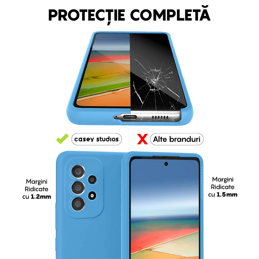 Soft Silicone Case - Samsung Galaxy A53 - Cadet Blue